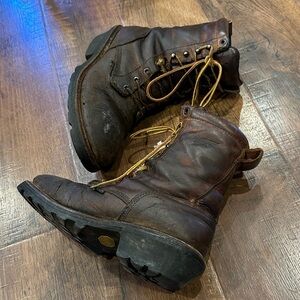 Red Wing Loggermax Brown Leather Boots